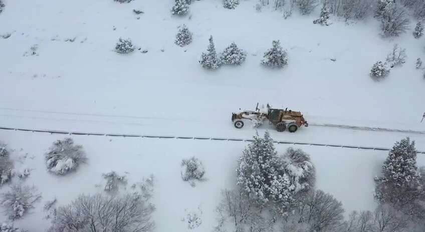Konya’da kar kalınlığının 1 metreye yaklaştığı ilçe şölen sunuyor 43